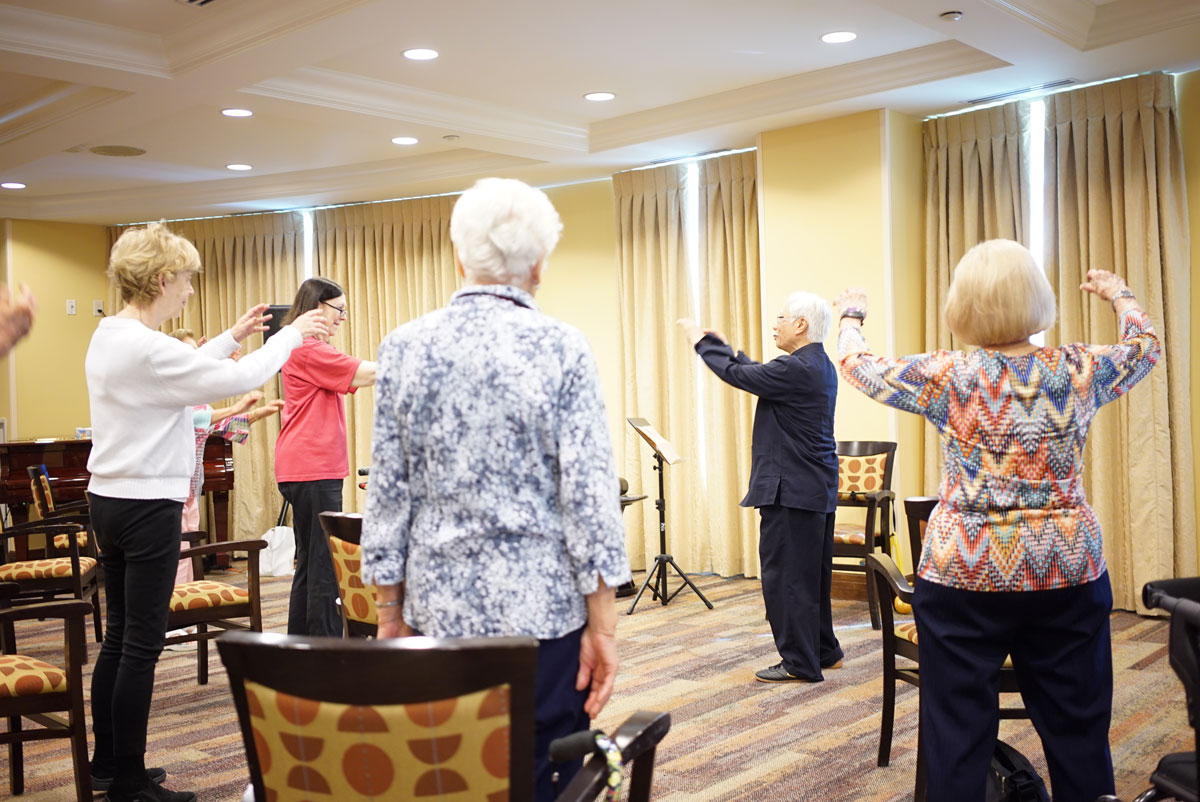 Tai Chi Class with Residents